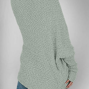 Double Take Pocketed Open Front Long Sleeve Cardigan