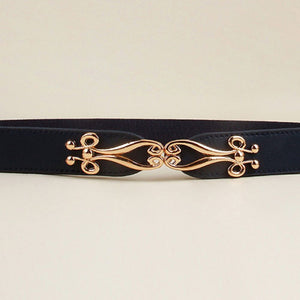 Alloy Buckle Elastic Belt