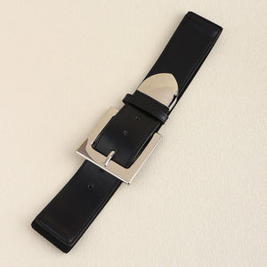 Zinc Alloy Buckle PU Leather Belt