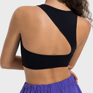 Millennia Cutout Round Neck Active Tank