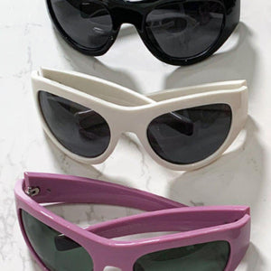 Polycarbonate Frame Cat-Eye Sunglasses