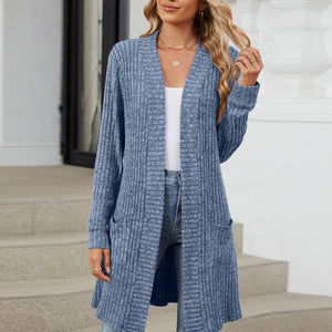 Open Front Long Sleeve Cardigan