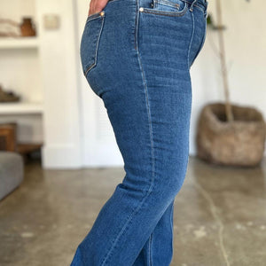 Judy Blue Full Size High Waist Front Seam Detail Straight Jeans