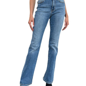 Judy Blue Full Size Mid-Rise Waist Straight Jeans