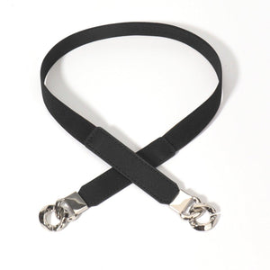 Zinc Alloy Buckle Elastic PU Belt