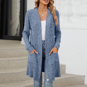 Open Front Long Sleeve Cardigan