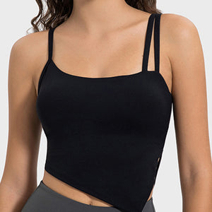 Millennia Slit Asymmetrical Neck Active Cami