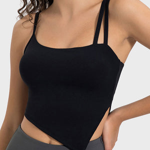 Millennia Slit Asymmetrical Neck Active Cami