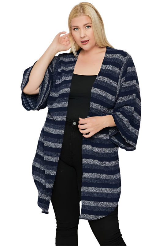 Multi-color Striped Cardigan