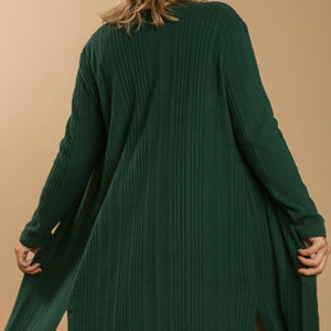 Open Front Long Body Cardigan