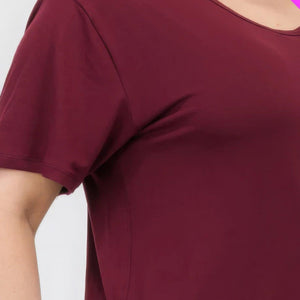 Plus Size Basic Short Sleeve T-shirt