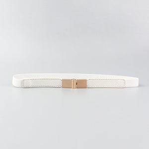 PU Elastic Skinny Belt