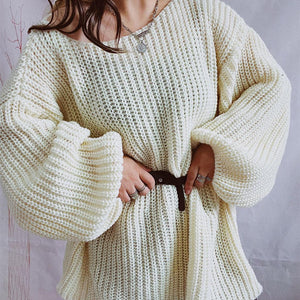 Boat Neck Long Sleeve Sweater with Belt