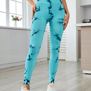 Printed High Waist Active Leggings