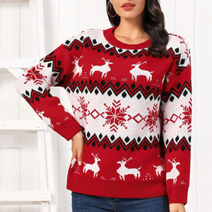 Reindeer Round Neck Sweater