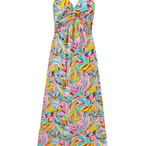 Twisted Printed V-Neck Cami Dress