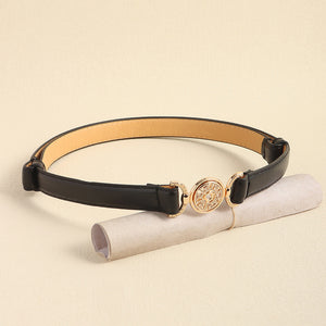 Rhinestone Decor PU Leather Belt