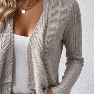 Open Front Long Sleeve Cardigan