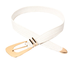 Irregular Buckle Braid Belt