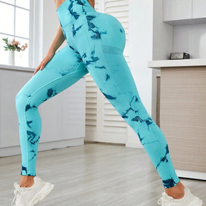 Printed High Waist Active Leggings