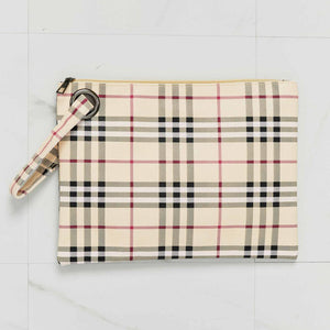 Carry Your Love Plaid Wristlet