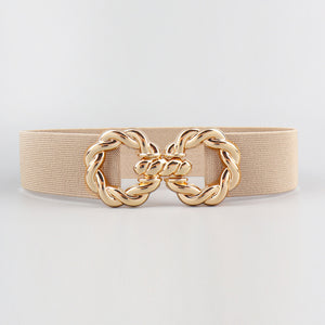 Zinc Alloy Buckle Elastic Belt