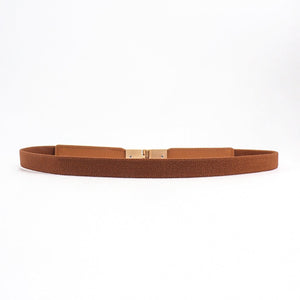 PU Elastic Skinny Belt