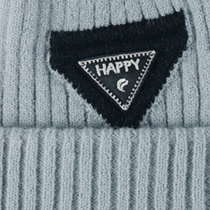 HAPPY Contrast Beanie