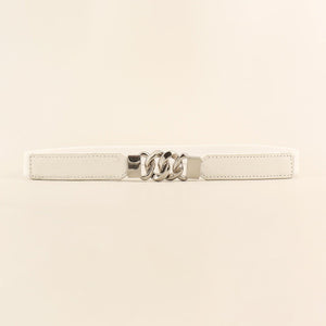 Zinc Alloy Buckle Elastic PU Belt