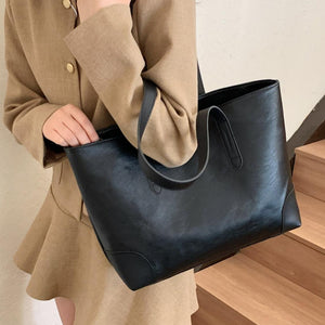 PU Leather Medium Tote Bag