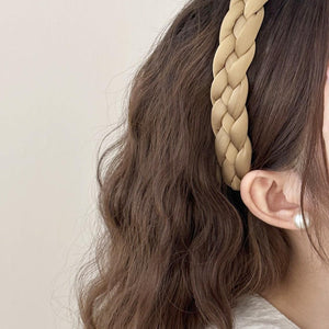 Polyester Braided Wide Headband