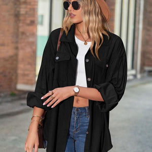 Mandy Button Up Collared Neck Long Sleeve Shirt