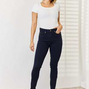 Judy Blue Full Size Garment Dyed Tummy Control Skinny Jeans