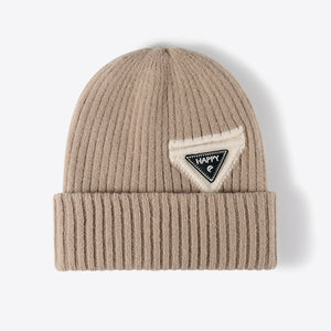 HAPPY Contrast Beanie