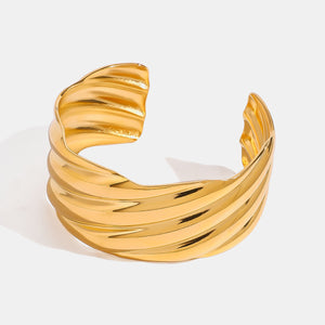 18K Gold-Plated Stainless Steel Open Ring