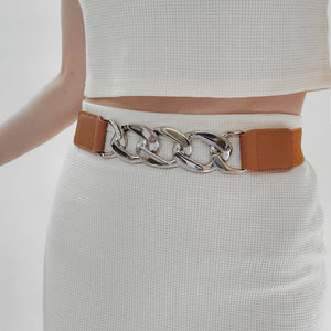 Chain Detail Elastic Belt