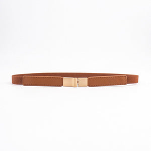 PU Elastic Skinny Belt