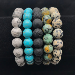 Natural Stone Beaded Bracelet