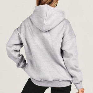 Dropped Shoulder Long Sleeve Hoodie