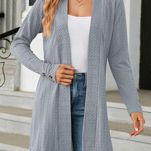 Open Front Long Sleeve Cardigan