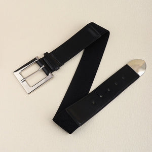 Zinc Alloy Buckle PU Leather Belt