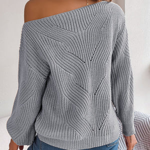 Openwork Long Sleeve Sweater