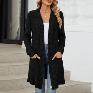 Open Front Long Sleeve Cardigan