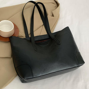 PU Leather Medium Tote Bag