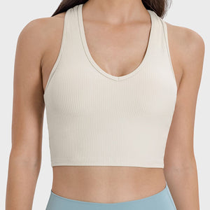 Millennia Scoop Neck Wide Strap Active Tank