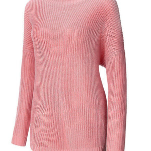 Round Neck Drop Shoulder Sweater