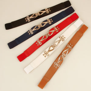 Alloy Buckle Elastic Belt