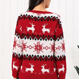 Reindeer Round Neck Sweater