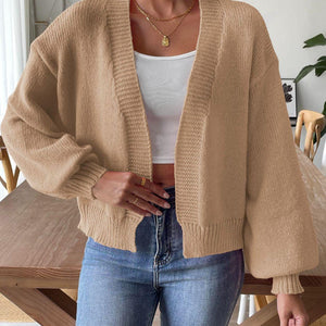 Open Front Long Sleeve Cardigan