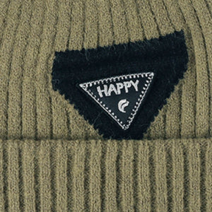 HAPPY Contrast Beanie